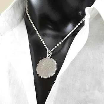 イタリア バイメタル コイン REPVBBLICA 女神 ネックレス 美品 Amazon | [石輝] シルバー925 コイン ペンダント ネックレス